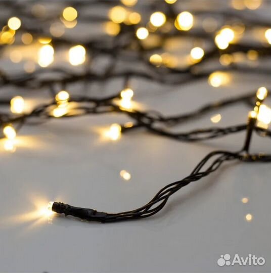 Гирлянда на елку теплый свет (5 размеров)