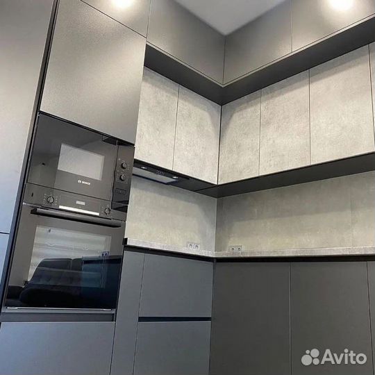 Кухня угловая без ручек