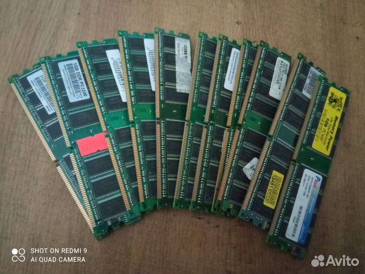 Модули памяти DDR 1gb