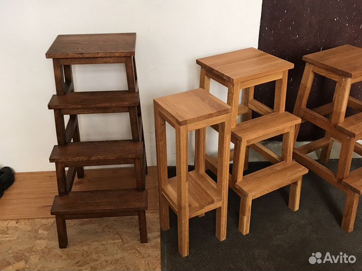 Дубовая этажерка для цветов