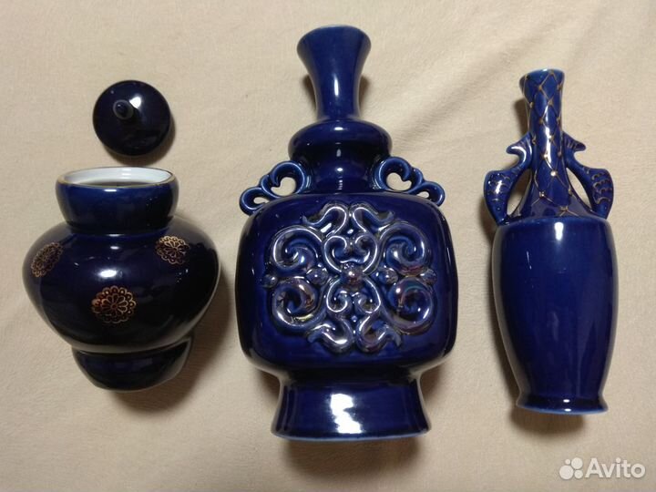 Синий кобальт посуда. Разное