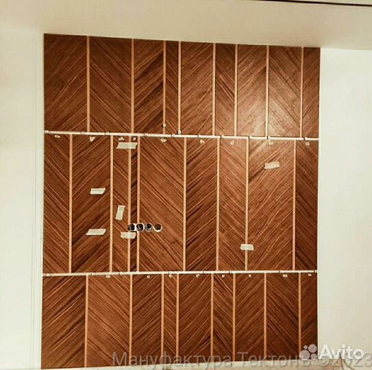 Стеновые панели из мдф в шпоне Дуб