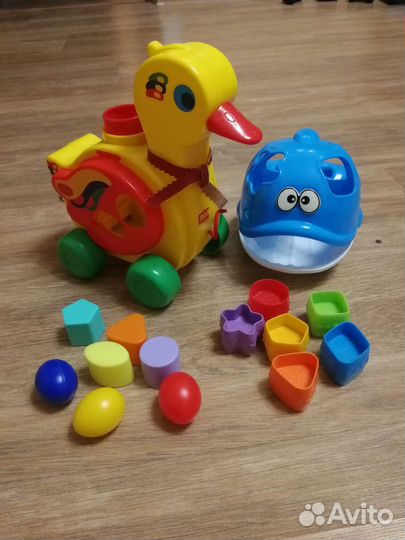 Сортер утка-каталка и кит