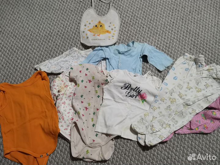 Детские вещи от 0 до 6 мес пакетом бесплатно