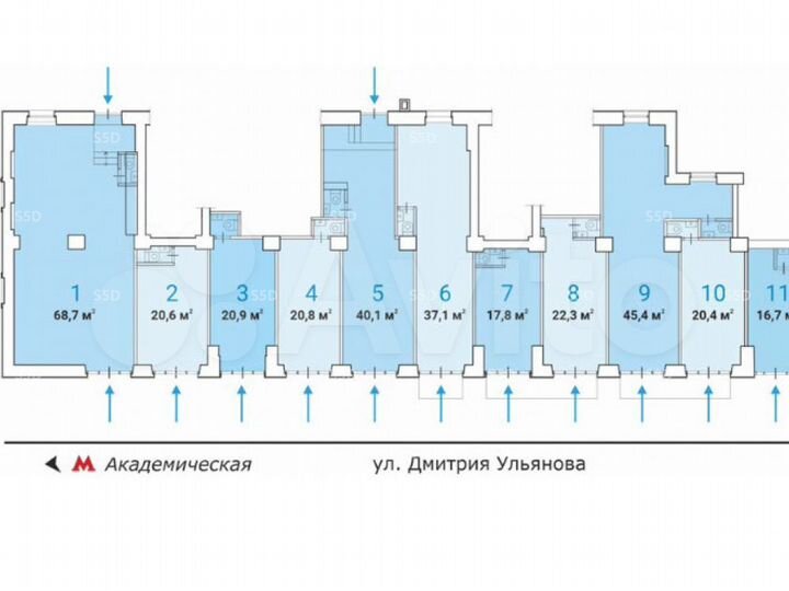 Сдам помещение свободного назначения, 19 м²