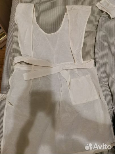 Белый школьный фартук СССР 3 шт