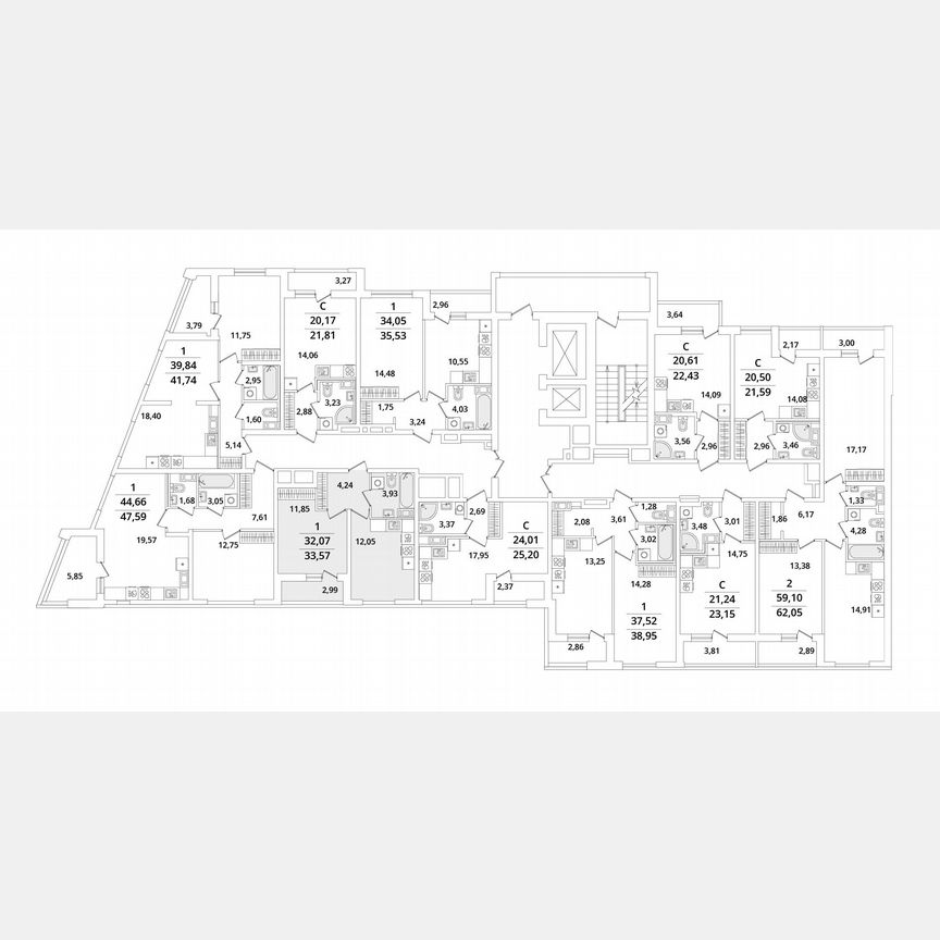 1-к. квартира, 33,6 м², 3/17 эт.