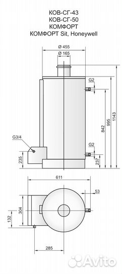 Ков-сг-43 комфорт (белый)
