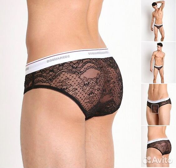 Трусы брифы Dsquared2 Snap Off Brief - Black S L