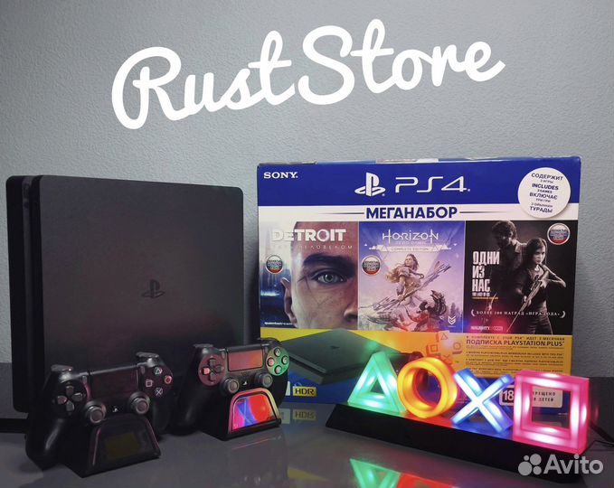 Sony PS4 Slim + 400+ игр (гарантия )