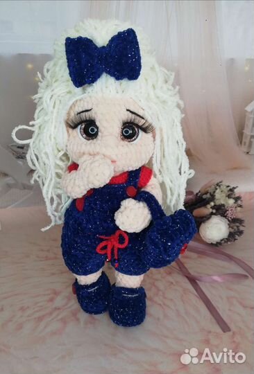 Вязаная кукла, игрушки крючком для детей