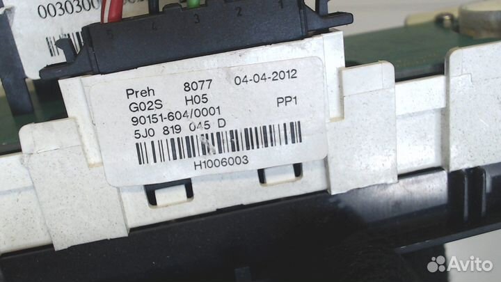 Переключатель отопителя Skoda Fabia, 2012