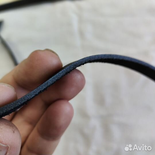 Кожаный шнур плоский матовый