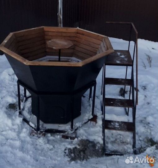 С подогревом чан для бани/Купель