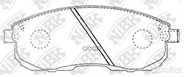 Колодки торм.пер. PN2201 NiBK
