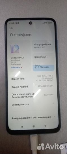 Xiaomi redmi 10 2022 4/64 гб