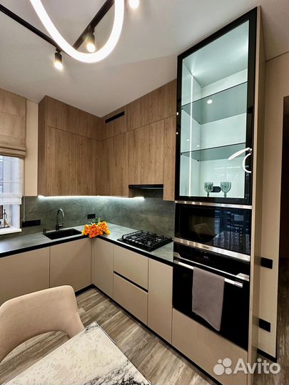 Кухня угловая с подсветкой