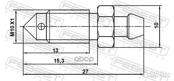 Штуцер прокачной 8870-003 8870-003 Febest