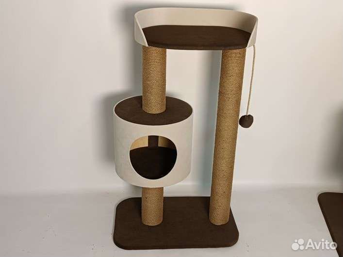 Домик с когтеточкой для крупных кошек