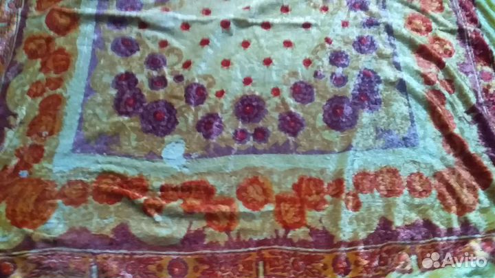 Скатерть гобеленовая и плюшевая времен СССР