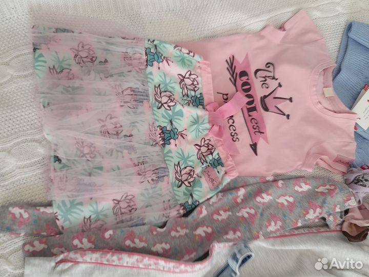 Вещи пакетом для девочки 116-122 см