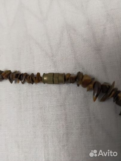 Бусы из натуральных камней-агат