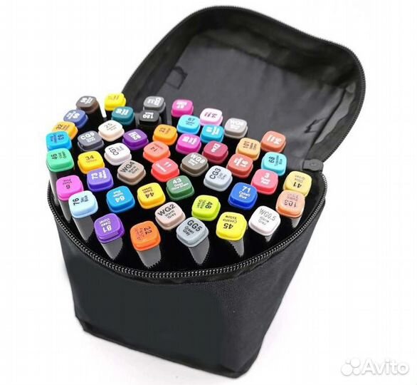 Двухсторонние маркеры для скетчинга 24-80 шт