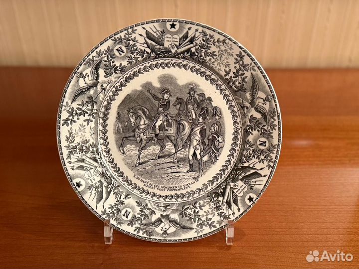 Старинная тарелка Наполеоника