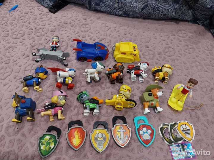 Щенячий патруль игрушки с машинками