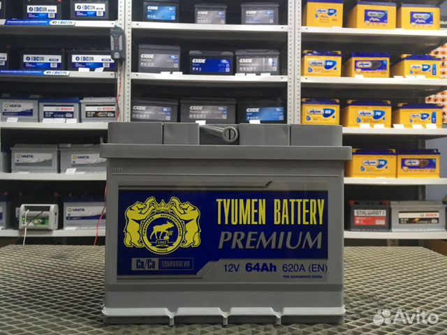 Аккумулятор 64Ач Тюмень Премиум на ваз