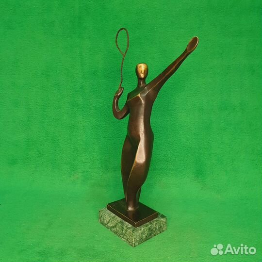 Бронзовая статуэтка Теннисистка. Модерн. Спорт