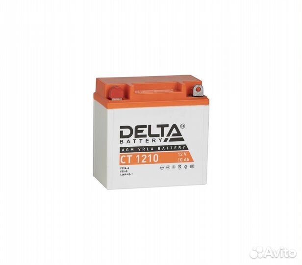 Мото аккумулятор Delta CT 1210(12V/10Ah/100A)