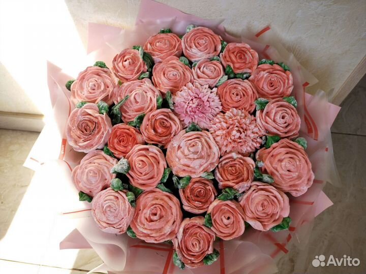 Сладкий букет/Цветы из зефира