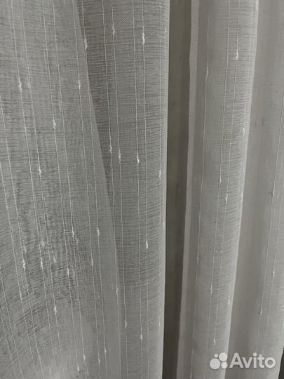 Шторы с гардиной 2 шт по 2 м