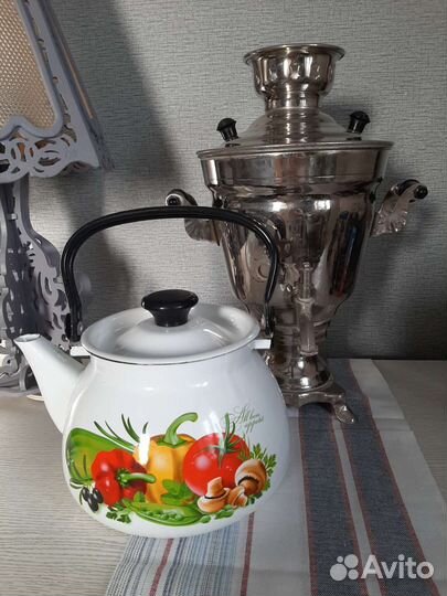 Посуда разная, чугун, эмаль, алюминий, гиря СССР