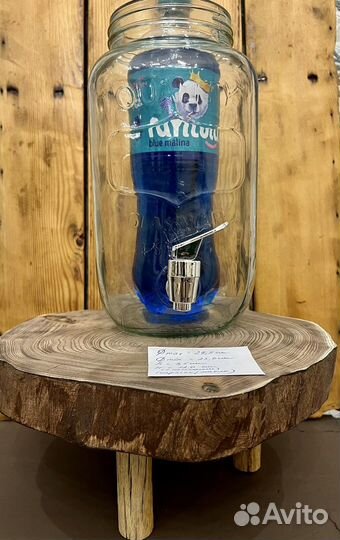 Новые стеклянные лимонадники с краном по 3 л