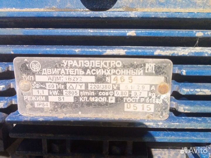 Вентилятор улитка, 1,1квт среднего давления