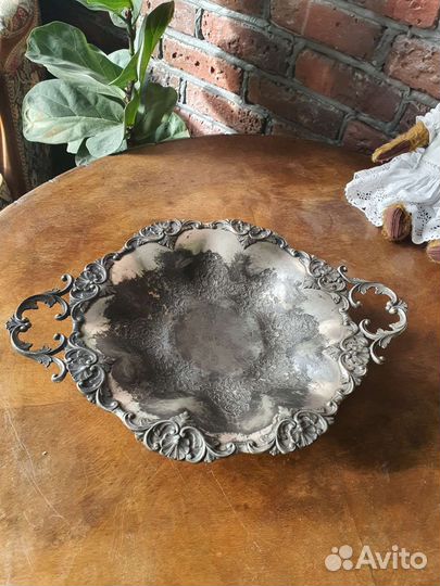 Старинная фруктовница.J.A. broad&Co sheffield