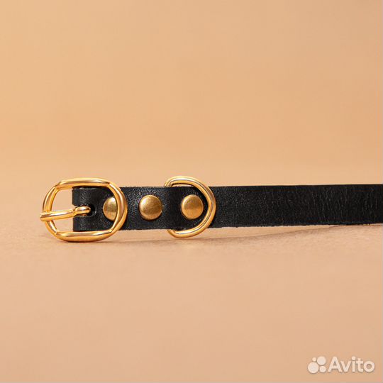 Ошейник для кошки/кота из натуральной кожи