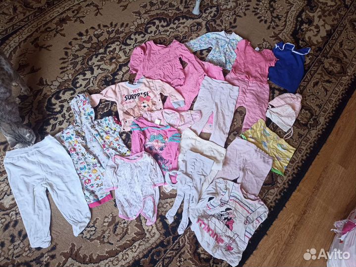 Вещи пакетом на девочку от 0