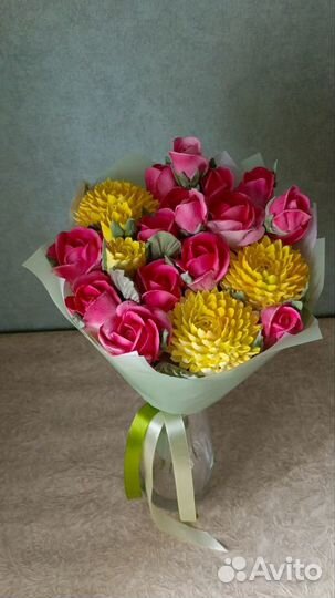 Букет из зефирных цветов