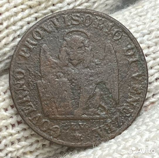 Венеция 5 чентезимо 1849 год