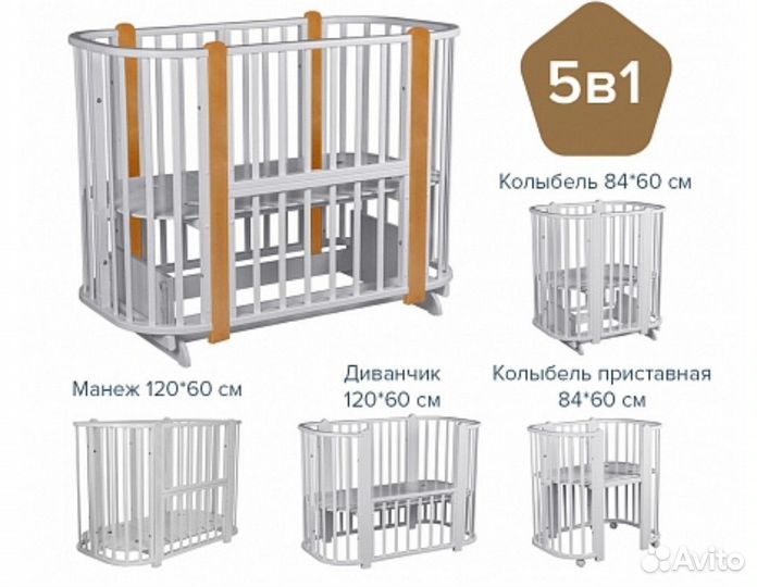 Детские кроватки для новорождённых, комоды