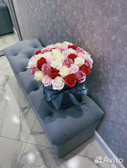 Букет из мыльных роз