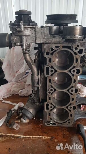 Двигатель 1.6л F16D4 без гбц для шевроле авео