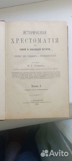 Антикварная книга Я. Г. Гуревичь 1901г