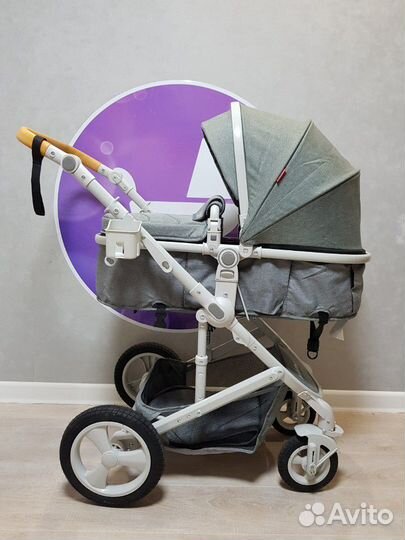Коляска Belecoo 2в1 (Grey)