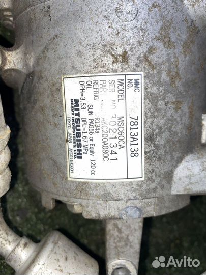 Компрессор кондиционера Mitsubishi colt Colt Plus