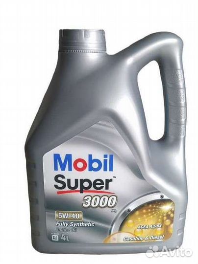 Масло Mobil Super 3000 5w40 (5w30) 4л