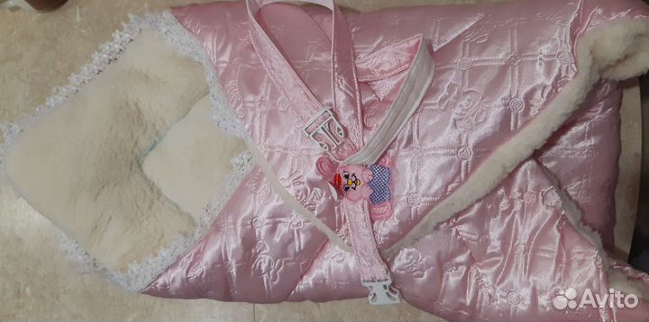 Конверт на выписку, зима. Для девочки